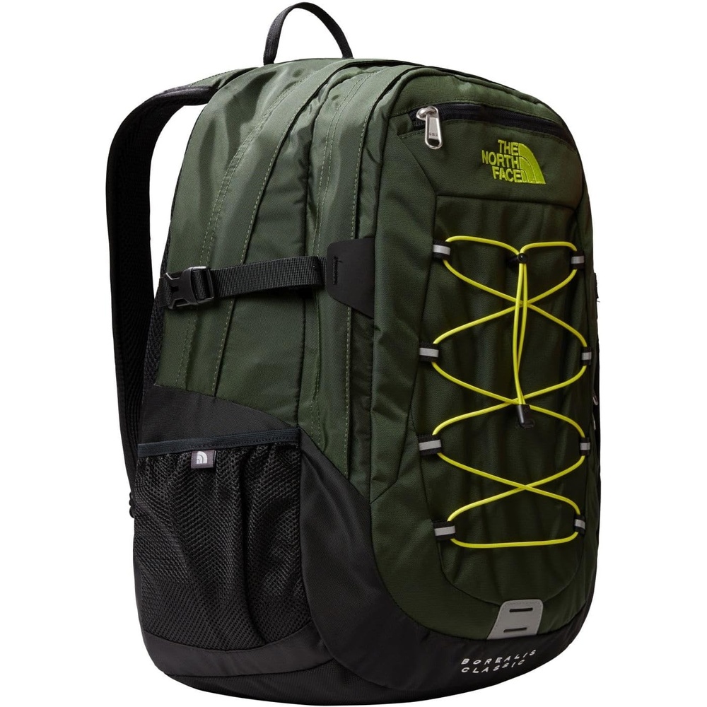 imageThe North Face Router Everyday Laptop Backpack  Daypack Water Repellent Laptop Sleeve Reflective Details Asphalt Grey Light HeatherTNF BlackNPF One SizePine NeedleSrsggnTnfb