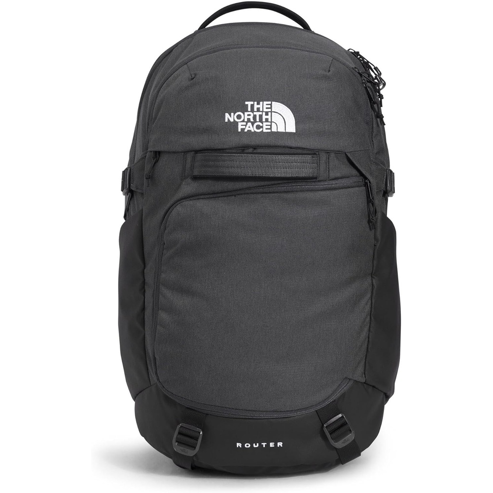 imageThe North Face Router Everyday Laptop Backpack Daypack Water Repellent Laptop Sleeve Reflective Details Asphalt Grey Light HeatherTNF BlackNPF One SizeAsphalt Grey Light HeatherTnf Blacknpf