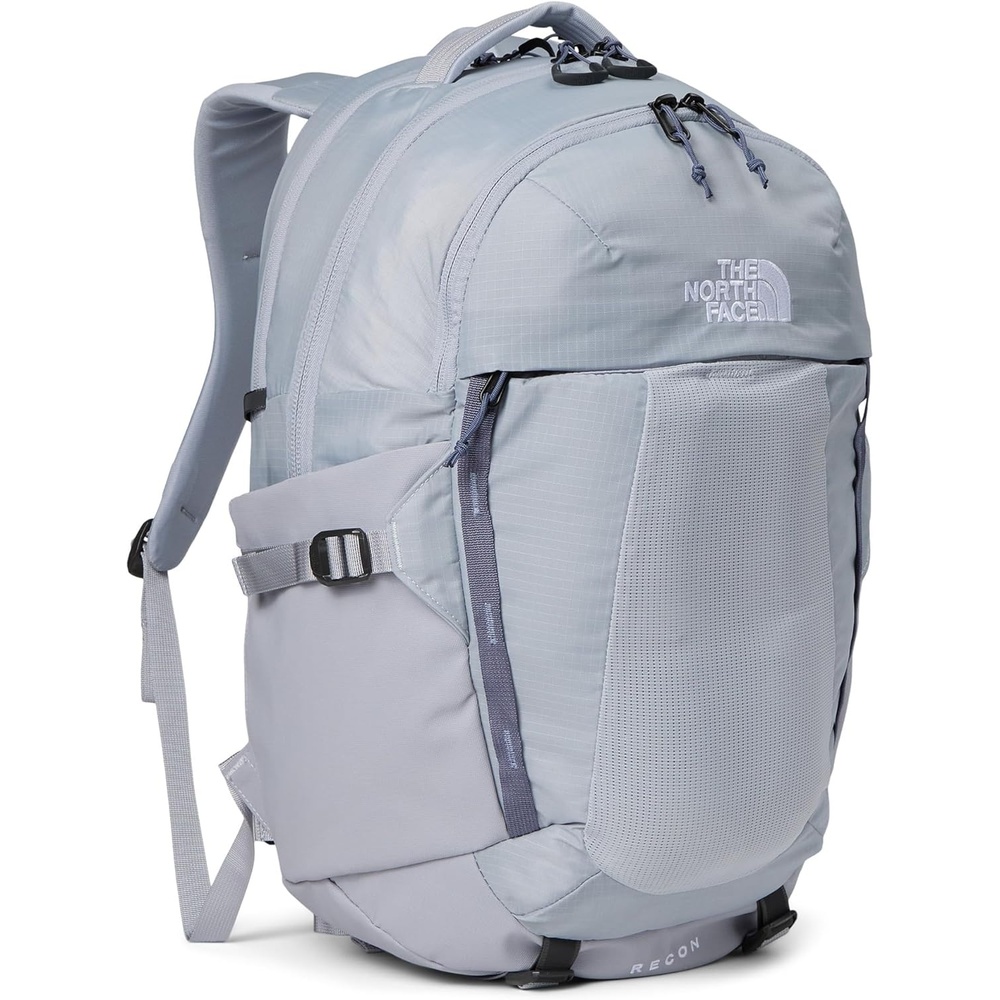imageThe North Face Router Everyday Laptop Backpack  Daypack Water Repellent Laptop Sleeve Reflective Details Asphalt Grey Light HeatherTNF BlackNPF One SizeBlue FlaxTwilight Galaxy