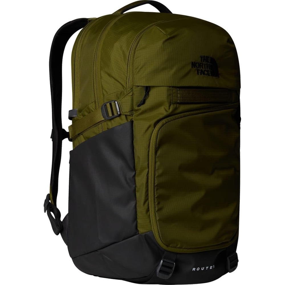 imageThe North Face Router Everyday Laptop Backpack Daypack Water Repellent Laptop Sleeve Reflective Details Asphalt Grey Light HeatherTNF BlackNPF One SizeForest Olivetnf Black