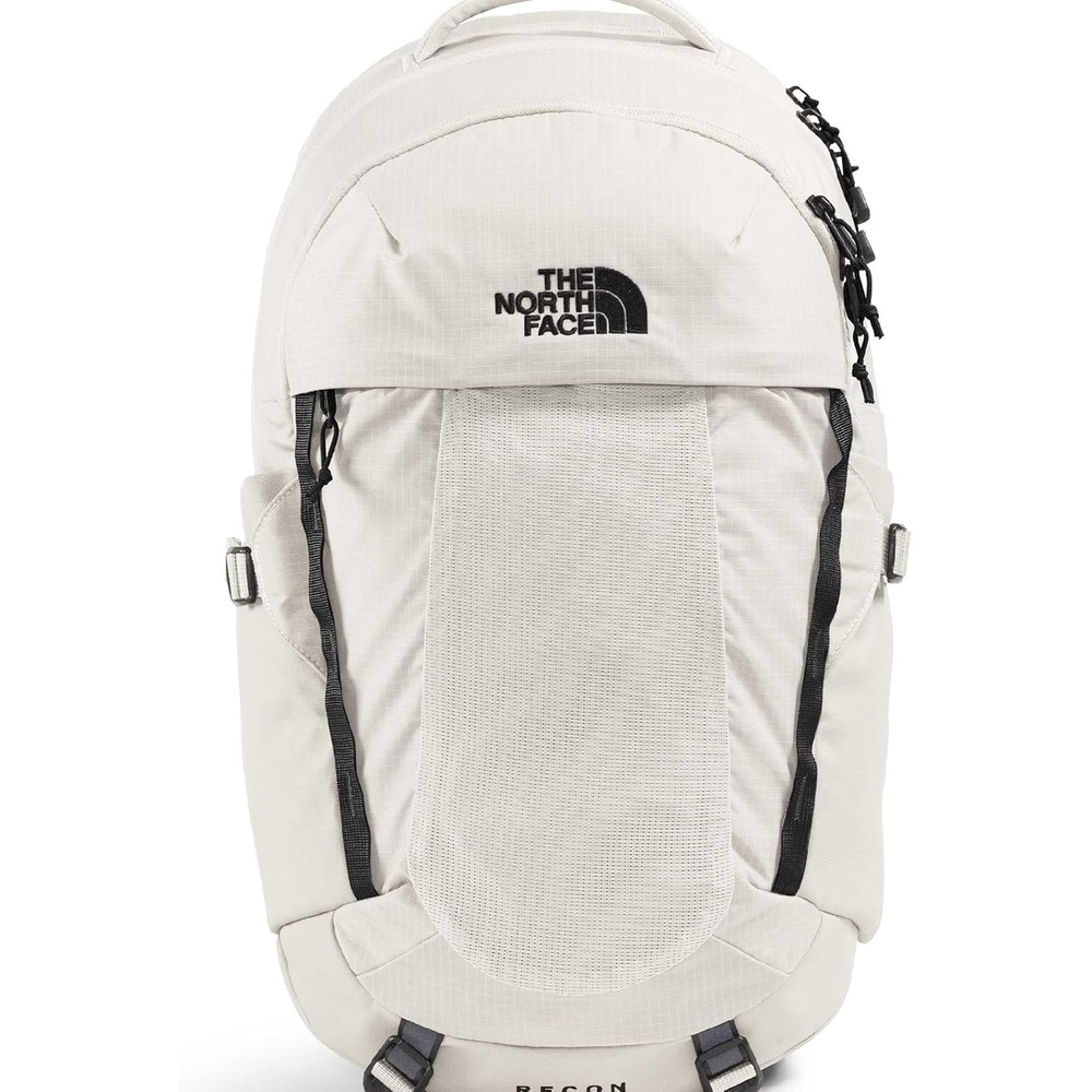 imageThe North Face Router Everyday Laptop Backpack  Daypack Water Repellent Laptop Sleeve Reflective Details Asphalt Grey Light HeatherTNF BlackNPF One SizeWhite DuneTnf Black