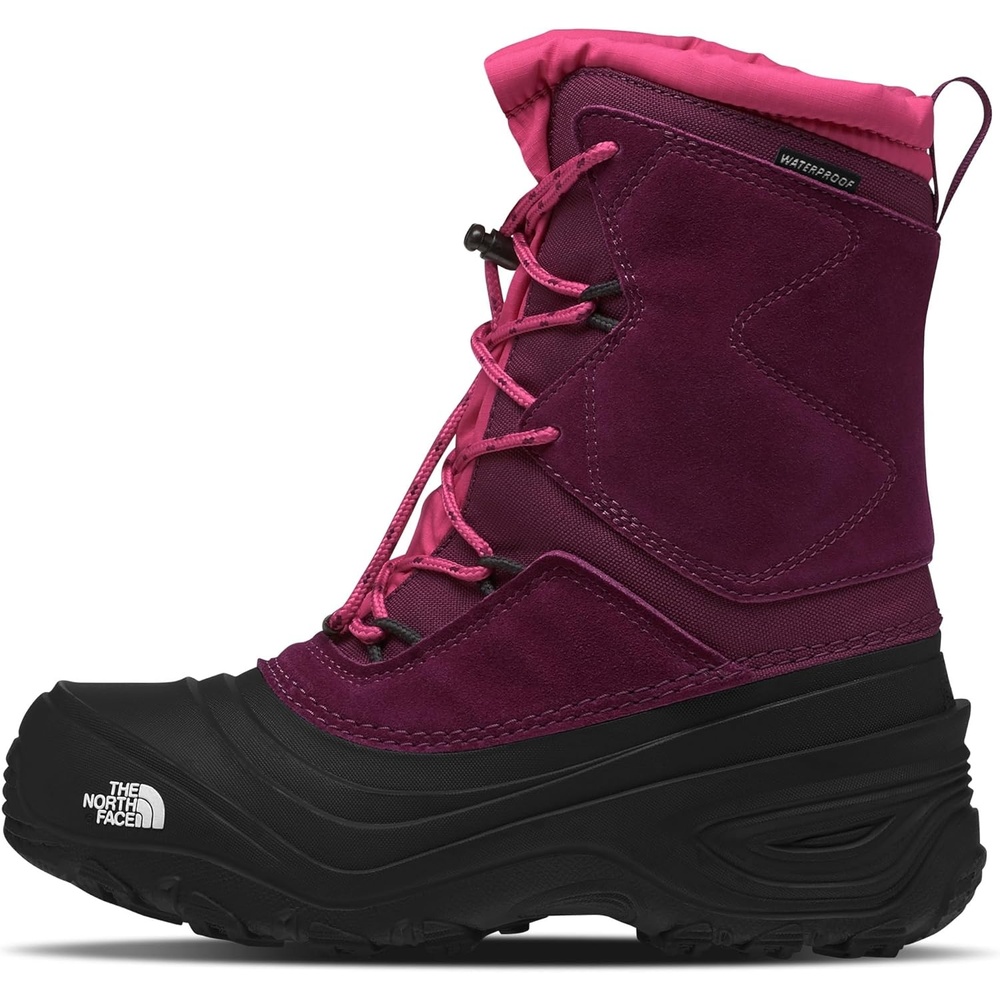 imageThe North Face Teen Alpenglow V Waterproof Boot Insulating Thermafelt Liner for Warmth at 25FBoysenberryTnf Black