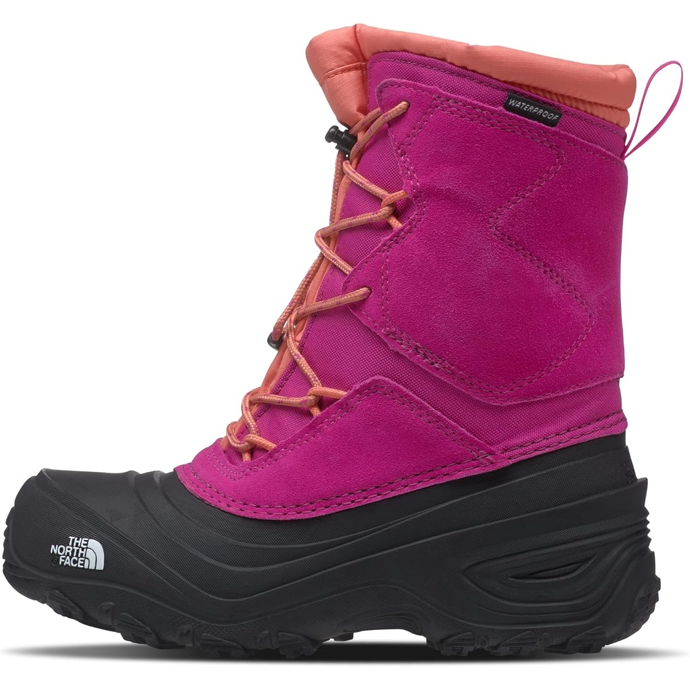 imageThe North Face Teen Alpenglow V Waterproof Boot Insulating Thermafelt Liner for Warmth at 25FFuschia PinkCoral Sunrise