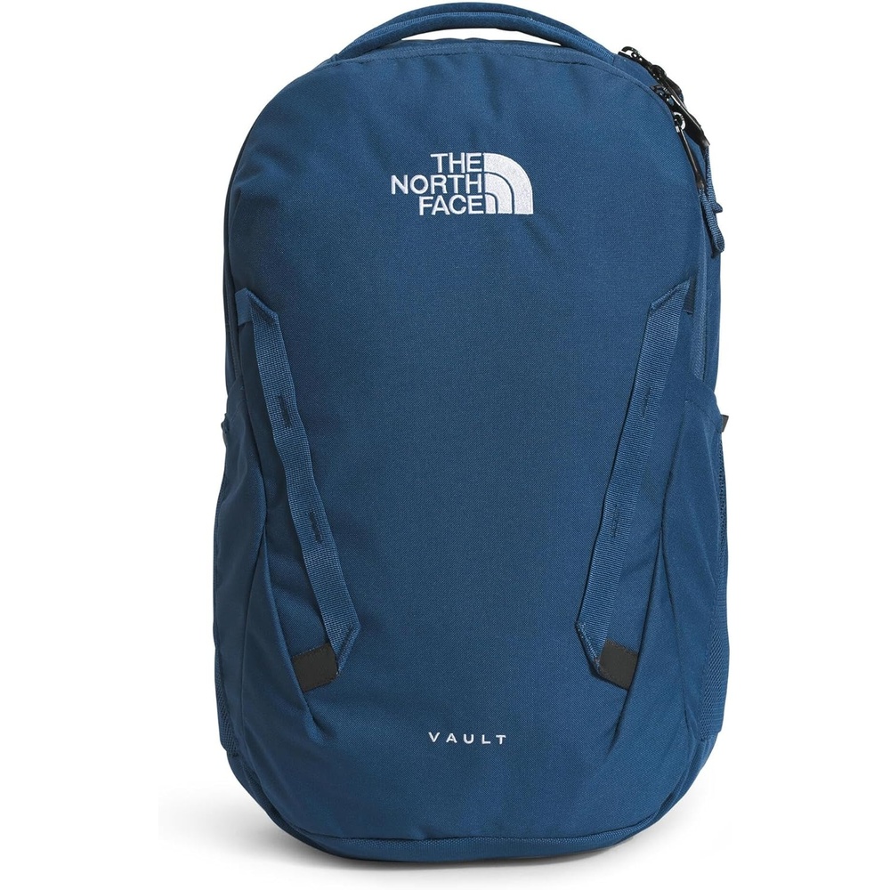 imageThe North Face Vault Everyday Laptop Backpack Commuter Travel Bag WaterRepellent Finish Spacious Compartment Mid Grey Dark HeatherTNF BlackNPF One SizeShady BlueTnf Whitenpf