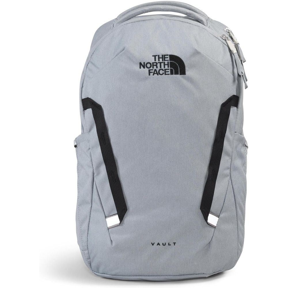 imageThe North Face Vault Everyday Laptop Backpack Commuter Travel Bag WaterRepellent Finish Spacious Compartment Mid Grey Dark HeatherTNF BlackNPF One SizeMid Grey Dark HeatherTnf Blacknpf