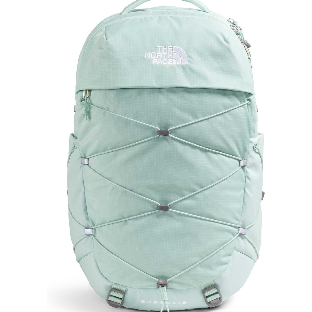 imageThe North Face Womens Borealis Commuter Laptop Backpack Everyday Travel Bag Laptop Sleeve Reflective Details Stone Slab Light HeatherStone Slab One SizeOpal Frost