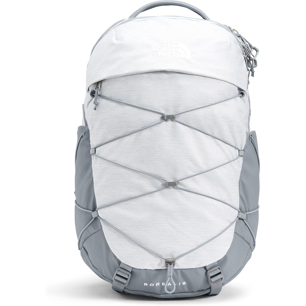 imageThe North Face Womens Borealis Commuter Laptop Backpack  Everyday Travel Bag Laptop Sleeve Reflective Details Stone Slab Light HeatherStone Slab One SizeTnf White Metallic MlangeMid Grey