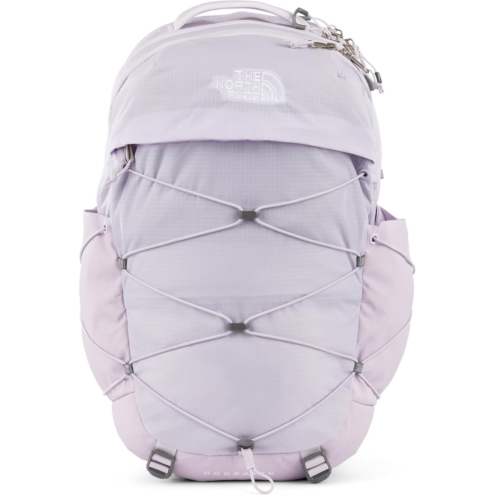 imageThe North Face Womens Borealis Commuter Laptop Backpack Everyday Travel Bag Laptop Sleeve Reflective Details Stone Slab Light HeatherStone Slab One SizeLavendaer Fog