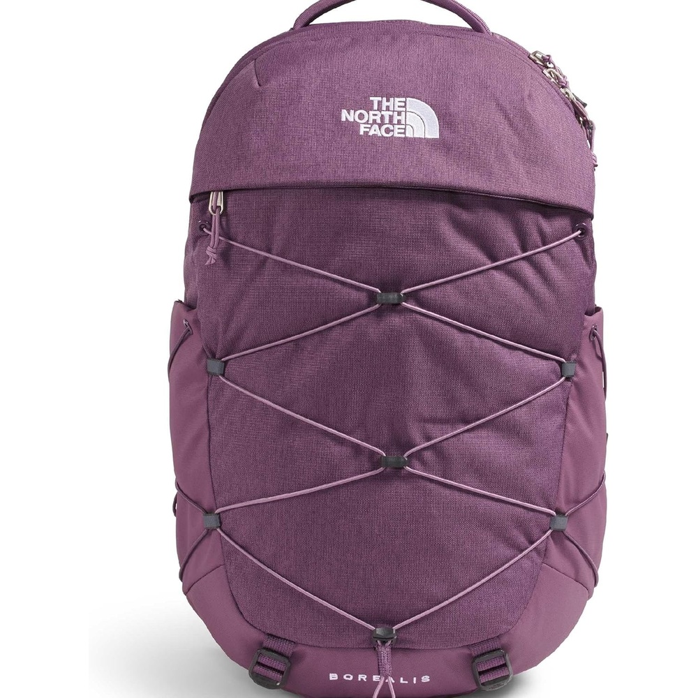 imageThe North Face Womens Borealis Commuter Laptop Backpack  Everyday Travel Bag Laptop Sleeve Reflective Details Stone Slab Light HeatherStone Slab One SizeChroma Purple Light HeatherHushed Lavender