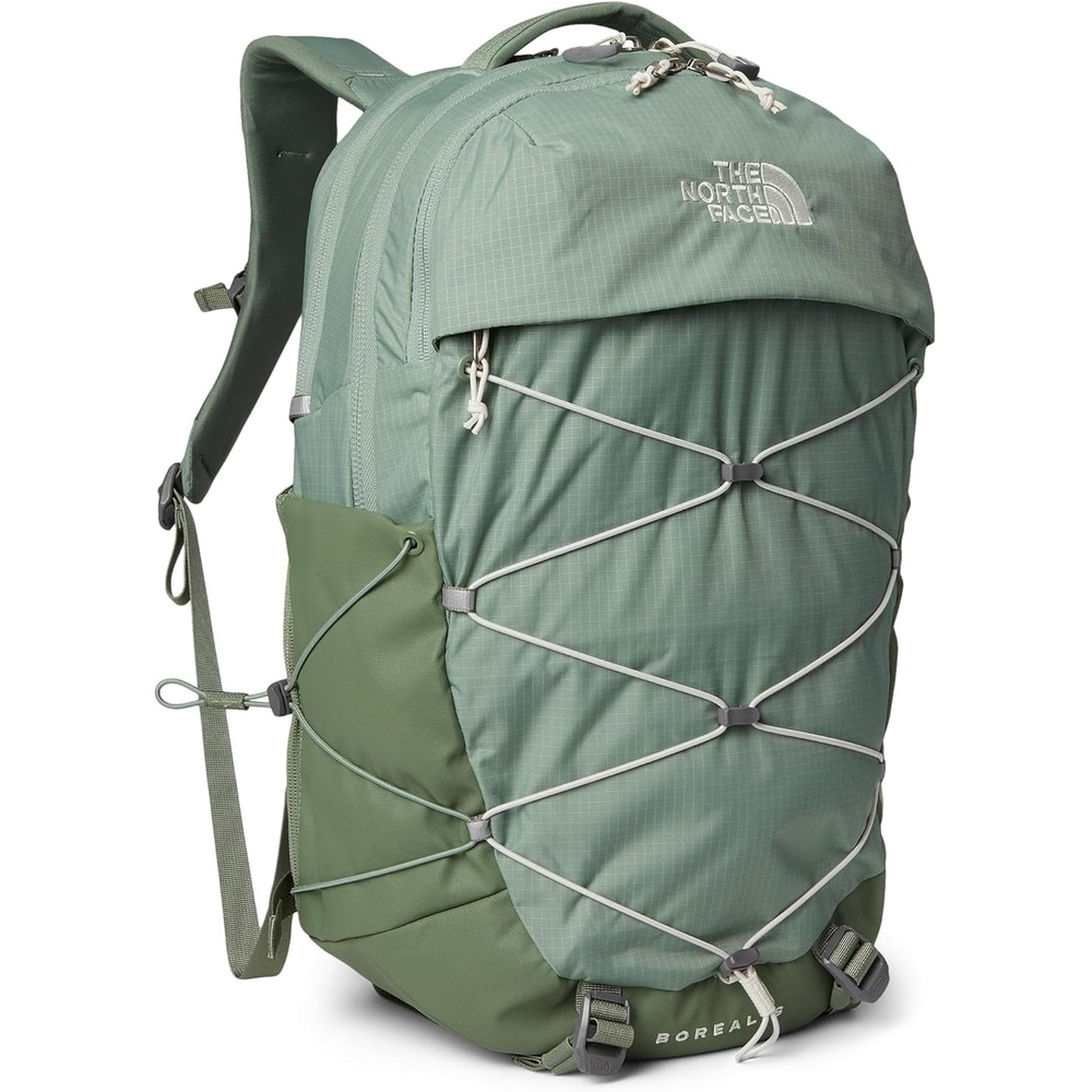 imageThe North Face Womens Borealis Commuter Laptop Backpack Everyday Travel Bag Laptop Sleeve Reflective Details Stone Slab Light HeatherStone Slab One SizeSlate MossBark Mist