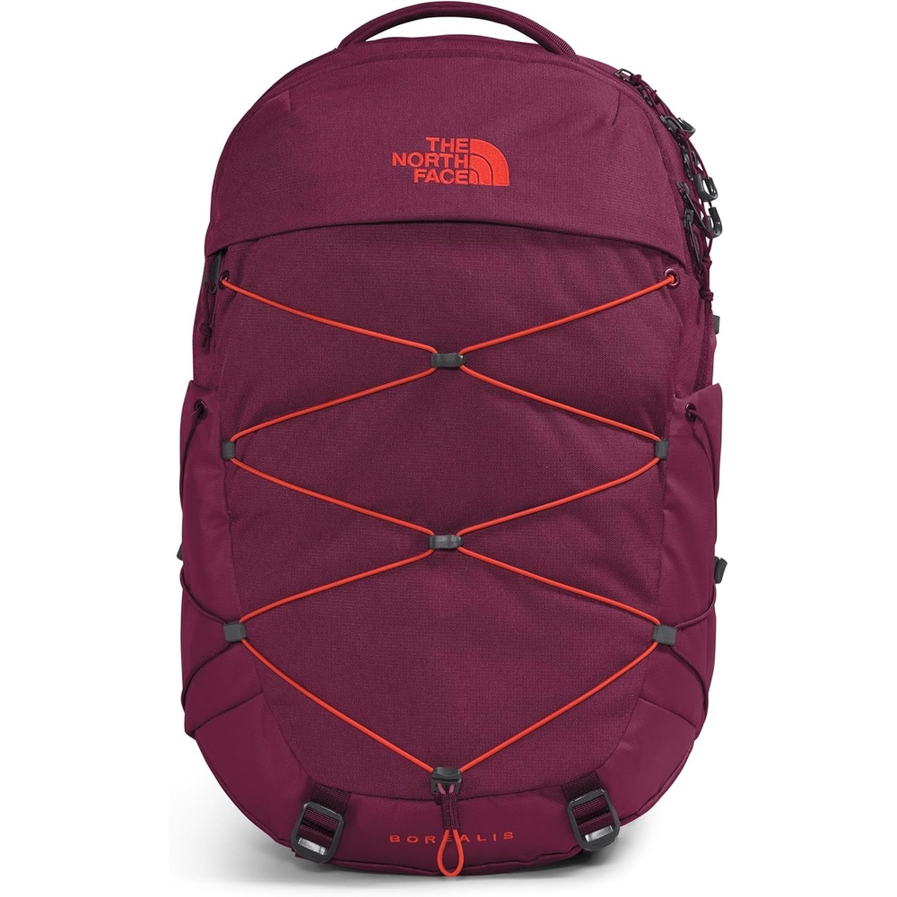 imageThe North Face Womens Borealis Commuter Laptop Backpack  Everyday Travel Bag Laptop Sleeve Reflective Details Stone Slab Light HeatherStone Slab One SizeBoysenberry Light HeatherFiery Red