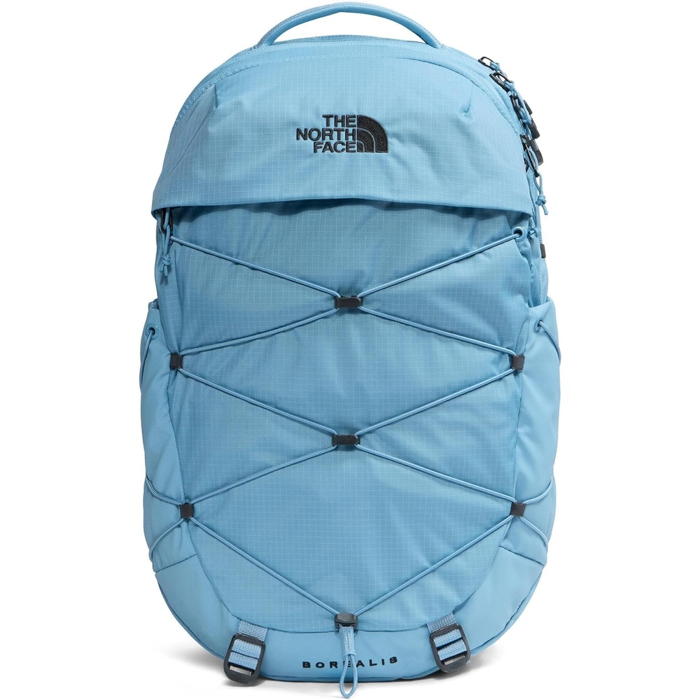 imageThe North Face Womens Borealis Commuter Laptop Backpack Everyday Travel Bag Laptop Sleeve Reflective Details Stone Slab Light HeatherStone Slab One SizePale Teal