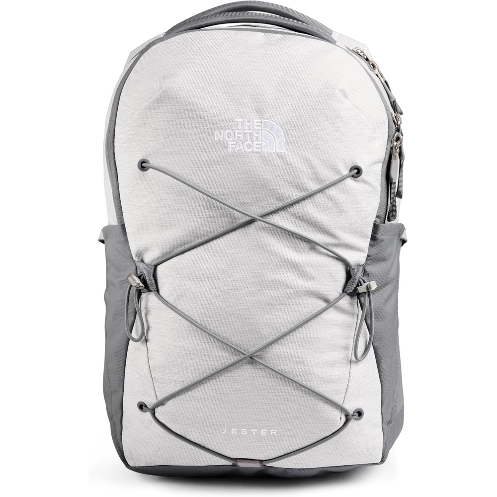 imageThe North Face Womens Jester Everyday Laptop Backpack Commuter Travel Bag Laptop Sleeve WaterRepellent Minimal Grey Dark HeatherMinimal GreyNPF One SizeTnf White Metallic MlangeMid Greynpf