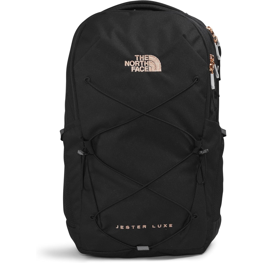imageThe North Face Womens Jester Everyday Laptop Backpack Commuter Travel Bag Laptop Sleeve WaterRepellent Minimal Grey Dark HeatherMinimal GreyNPF One SizeTnf BlackBurnt Coral Metallic