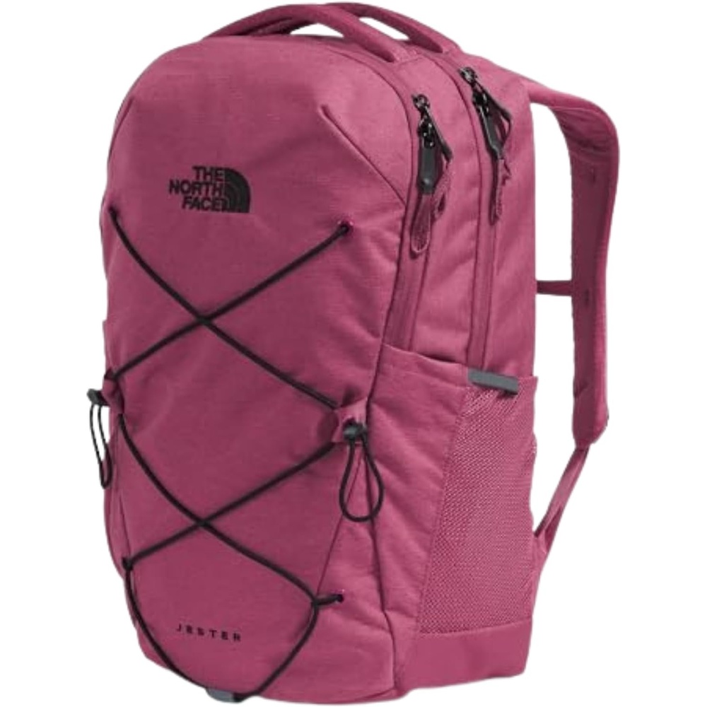 imageThe North Face Womens Jester Everyday Laptop Backpack Commuter Travel Bag Laptop Sleeve WaterRepellent Minimal Grey Dark HeatherMinimal GreyNPF One SizeCyber Berry Dark Heather