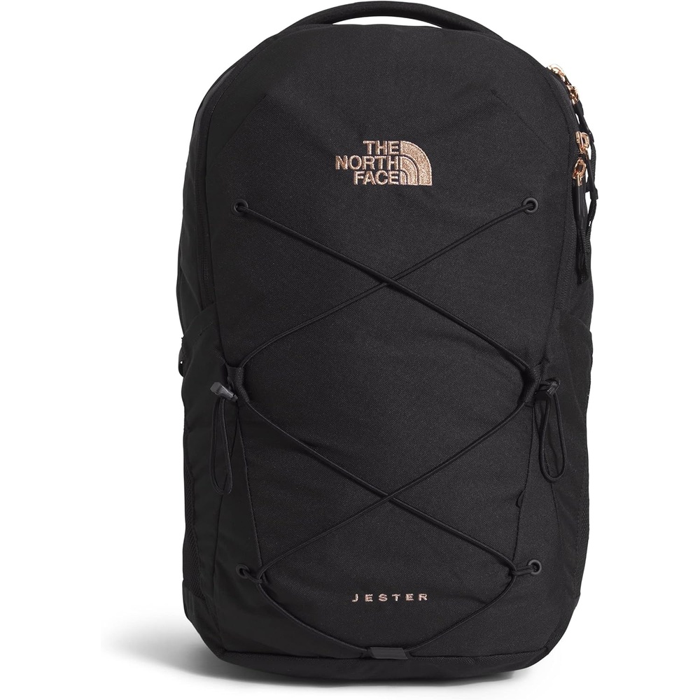 imageThe North Face Womens Jester Everyday Laptop Backpack Commuter Travel Bag Laptop Sleeve WaterRepellent Minimal Grey Dark HeatherMinimal GreyNPF One SizeTnf BlackBurnt Coral Metallic 1