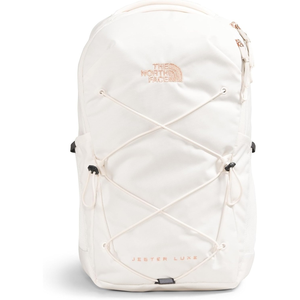 imageThe North Face Womens Jester Everyday Laptop Backpack Commuter Travel Bag Laptop Sleeve WaterRepellent Minimal Grey Dark HeatherMinimal GreyNPF One SizeGardenia WhiteBurnt Coral Metallic