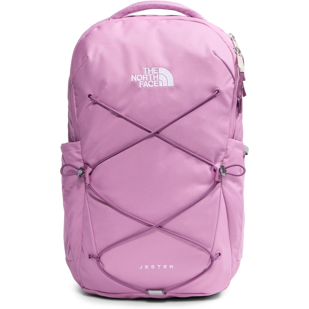 imageThe North Face Womens Jester Everyday Laptop Backpack Commuter Travel Bag Laptop Sleeve WaterRepellent Minimal Grey Dark HeatherMinimal GreyNPF One SizeHushed LavenderChroma Purple