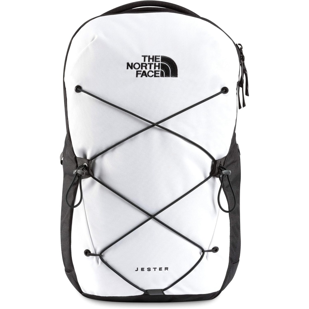 imageThe North Face Womens Jester Everyday Laptop Backpack Commuter Travel Bag Laptop Sleeve WaterRepellent Minimal Grey Dark HeatherMinimal GreyNPF One SizeTnf WhiteTnf Black