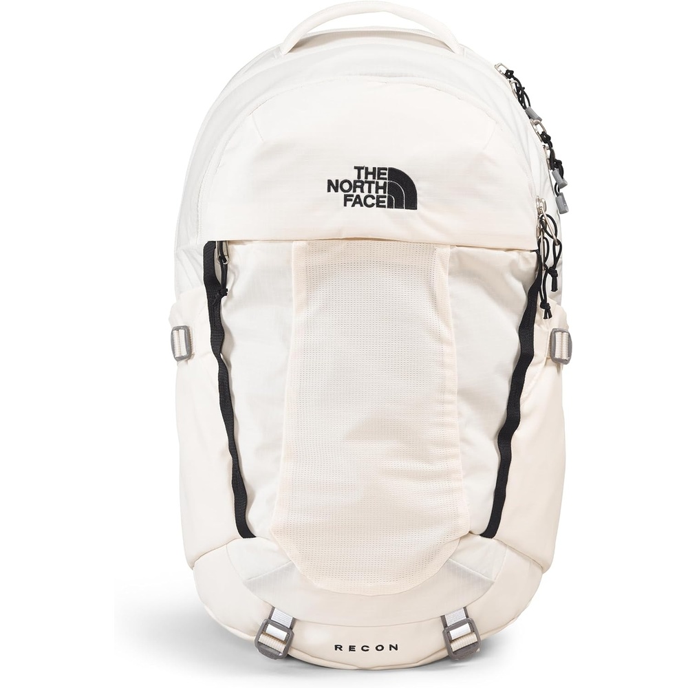 imageThe North Face Womens Recon Everyday Laptop Backpack Commuter Travel Bag 18 Laptop Sleeve WaterRepellent TNF White Metallic MlangeMid GreyNPF One SizeGardenia WhiteTnf Blacknpf