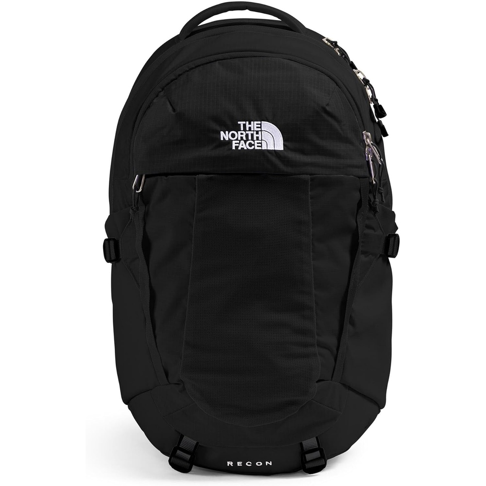imageThe North Face Womens Recon Everyday Laptop Backpack Commuter Travel Bag 18 Laptop Sleeve WaterRepellent TNF White Metallic MlangeMid GreyNPF One SizeTnf BlackTnf Blacknpf