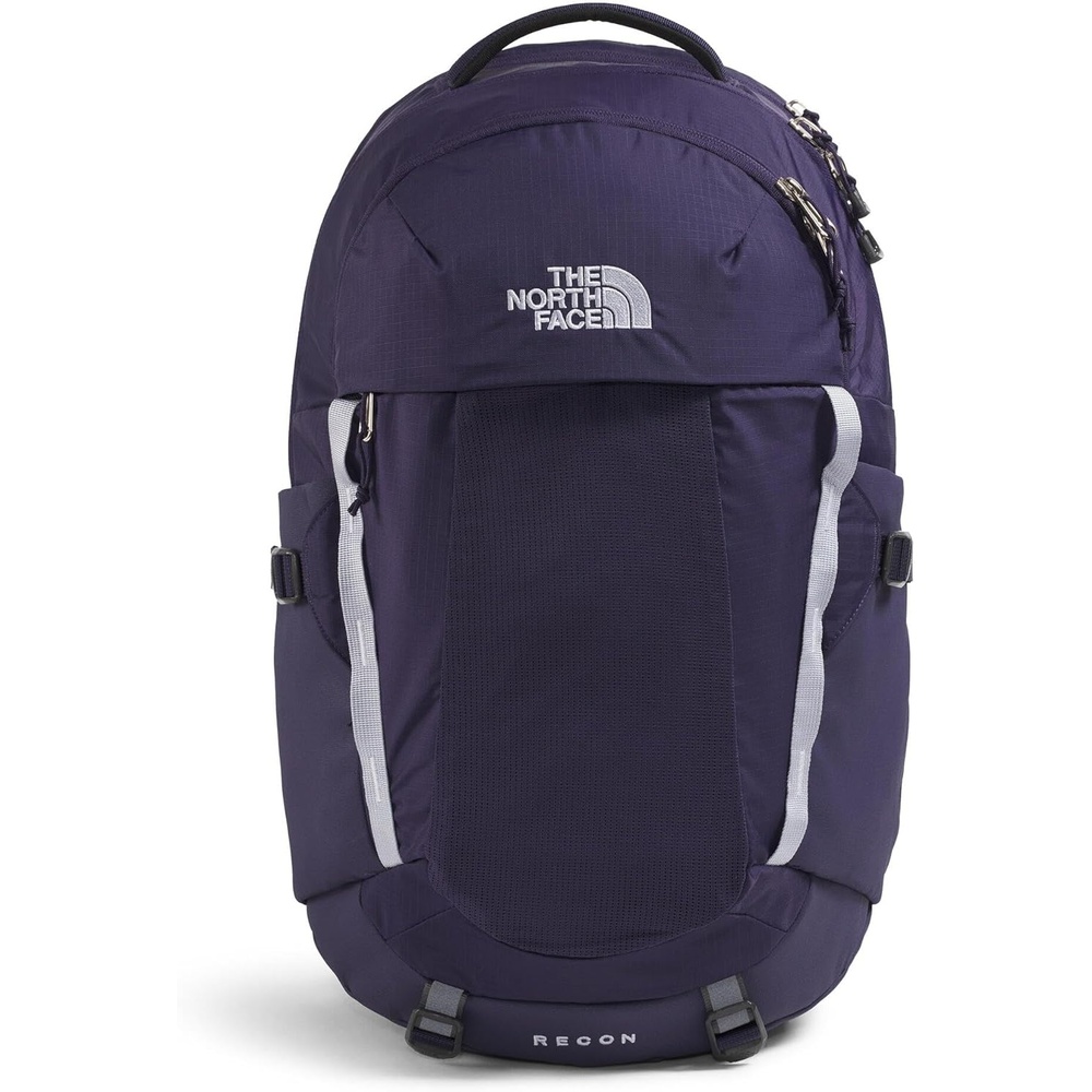 imageThe North Face Womens Recon Everyday Laptop Backpack Commuter Travel Bag 18 Laptop Sleeve WaterRepellent TNF White Metallic MlangeMid GreyNPF One SizeEternal PurpleBlue Flax