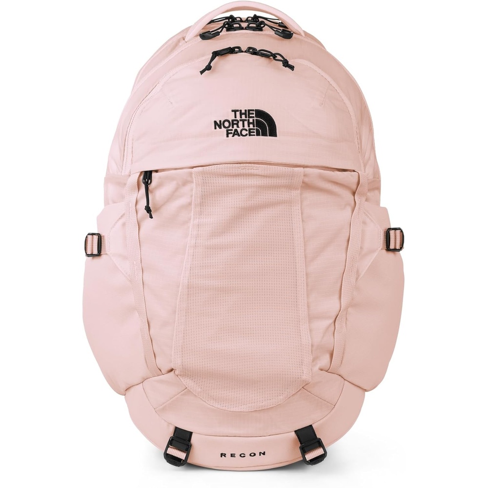 imageThe North Face Womens Recon Everyday Laptop Backpack Commuter Travel Bag 18 Laptop Sleeve WaterRepellent TNF White Metallic MlangeMid GreyNPF One SizePink SaltTnf Black