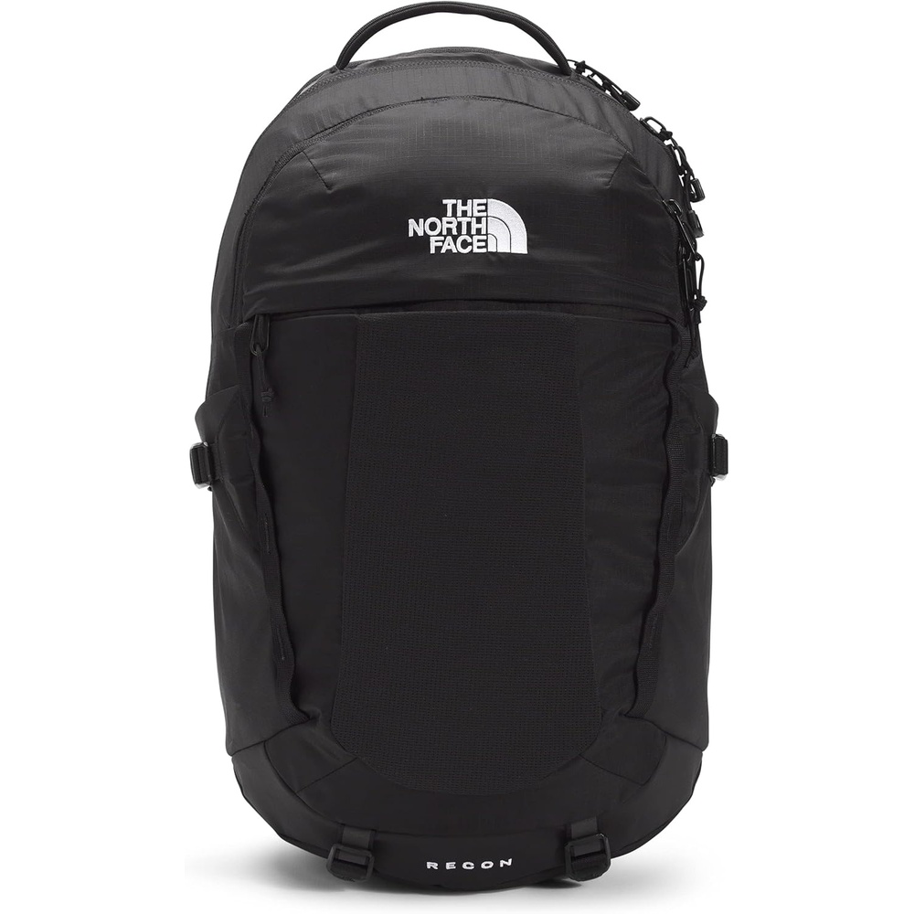 imageThe North Face Womens Recon Everyday Laptop Backpack Commuter Travel Bag 18 Laptop Sleeve WaterRepellent TNF White Metallic MlangeMid GreyNPF One SizeTNF BlackTNF Black