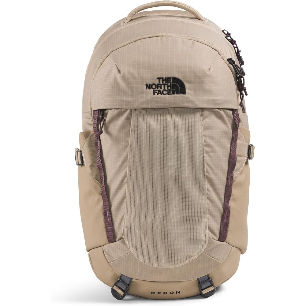 imageThe North Face Womens Recon Everyday Laptop Backpack Commuter Travel Bag 18 Laptop Sleeve WaterRepellent TNF White Metallic MlangeMid GreyNPF One SizeMushroom GreyTawny Quartz