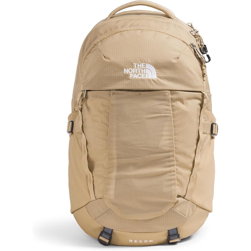 imageThe North Face Womens Recon Everyday Laptop Backpack Commuter Travel Bag 18 Laptop Sleeve WaterRepellent TNF White Metallic MlangeMid GreyNPF One SizeKhaki Stone