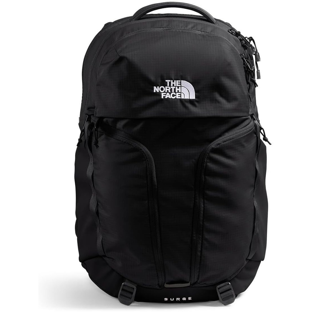imageThe North Face Womens Surge Commuter Laptop Backpack Everyday Travel Bag Laptop Sleeve WaterRepellent TNF White Metallic MlangeMid GreyNPF One SizeTnf BlackTnf Blacknpf
