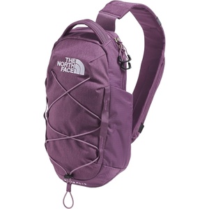 THE NORTH FACE Borealis SIing Bag | Crossbody Adjustable Strap, Water Repellent Finish, Multiple Compartments, Tablet Sleeve(Chroma Purple Light Heather/Hushed Lavender)