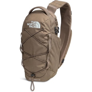 THE NORTH FACE Borealis SIing Bag | Crossbody Adjustable Strap, Water Repellent Finish, Multiple Compartments, Tablet Sleeve(Garnet Dark Heather/Garnet)