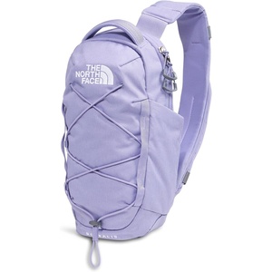 THE NORTH FACE Borealis SIing Bag | Crossbody Adjustable Strap, Water Repellent Finish, Multiple Compartments, Tablet Sleeve(Pale Plum Light Heather/Pale Plum)