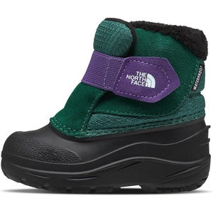 THE NORTH FACE Kids’ Alpenglow II Insulated Snow Boot | Waterproof Construction & Durable Rubber Outsole(Evergreen/Peak Purple)