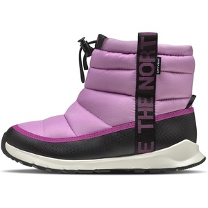 THE NORTH FACE Kids’ Thermoball Pull-on Wp Boot | Insulated & Waterproof, Bungee Collar, Rubber Sole(Dragonfruit/Deep Mulberry)