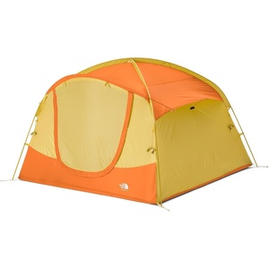 THE NORTH FACE Sequoia 4 Tent – Four-Person Waterproof Camping Tent, Spacious & Easy to Set Up, 2 Zipper Doors, Yellow Silt/Desert Rust, One Size
