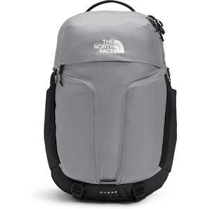 THE NORTH FACE Surge Commuter Laptop Backpack | Daypack With Water Repellent Finish, 16″ Laptop Sleeve, Reflective Details(Meld Grey/Tnf Black)