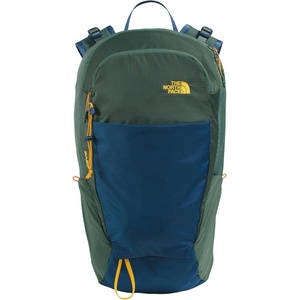The North Face Basin 18 Liter Technical Daypack with Rain Cover – Unisex Backpack, Sternum Strap, Hiking Pole Attachment, Duck Green/Shady Blue, One Size(Duck Green/Shady Blue)