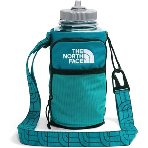 The North Face Borealis Water Bottle Holder – Adjustable Strap, Water-Repellent Finish, External Pocket with Key Hook, Opal Frost, One Size(Restorative Teal/TNF Black)