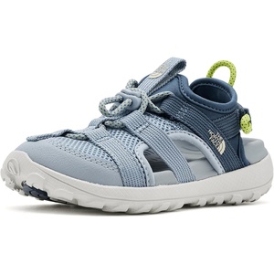 The North Face Kids’ Explore Camp Shandal – Kids’ Hiking Sandal for Boys & Girls(Frost Grey/Fizz Lime)