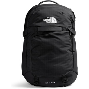 The North Face Router Everyday Laptop Backpack – Daypack, Water Repellent, Laptop Sleeve, Reflective Details, Asphalt Grey Light Heather/TNF Black-NPF, One Size(Tnf Black/Tnf Black-npf)