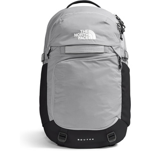 The North Face Router Everyday Laptop Backpack – Daypack, Water Repellent, Laptop Sleeve, Reflective Details, Asphalt Grey Light Heather/TNF Black-NPF, One Size(Meld Grey/Tnf Black-npf)