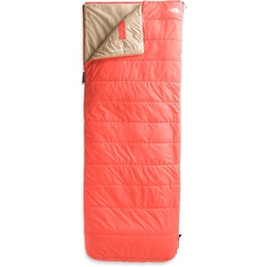 The North Face Sleeping-Bags Wawona Bed 35 Sleeping Bag – Rectangular 35F / 2C Insulated Camping Sleeping Bag, Water Repellent(Retro Orange-NPF)