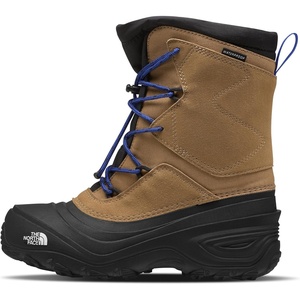 The North Face Teen Alpenglow V Waterproof Boot Insulating Thermafelt Liner for Warmth at -25F(Utility Brown/Tnf Blue)
