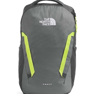 The North Face Vault Everyday Laptop Backpack – Commuter Travel Bag, Water-Repellent Finish, Spacious Compartment, Mid Grey Dark Heather/TNF Black-NPF, One Size(Anthracite Grey)
