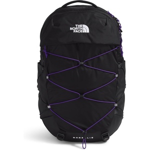 The North Face Women’s Borealis Commuter Laptop Backpack – Everyday Travel Bag, Laptop Sleeve, Reflective Details, Stone Slab Light Heather/Stone Slab, One Size(Tnf Black/Peak Purple)