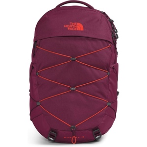 The North Face Women’s Borealis Commuter Laptop Backpack – Everyday Travel Bag, Laptop Sleeve, Reflective Details, Stone Slab Light Heather/Stone Slab, One Size(Boysenberry Light Heather/Fiery Red)
