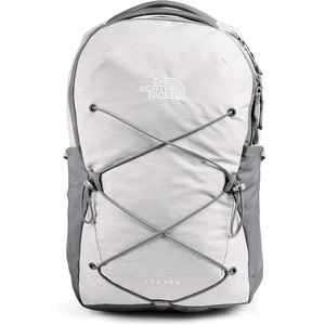 The North Face Women’s Jester Everyday Laptop Backpack – Commuter Travel Bag, Laptop Sleeve, Water-Repellent, Minimal Grey Dark Heather/Minimal Grey-NPF, One Size(Tnf White Metallic Mélange/Mid Grey)