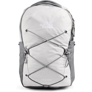 The North Face Women’s Jester Everyday Laptop Backpack – Commuter Travel Bag, Laptop Sleeve, Water-Repellent, Minimal Grey Dark Heather/Minimal Grey-NPF, One Size(Tnf White Metallic Mélange/Mid Grey-npf)